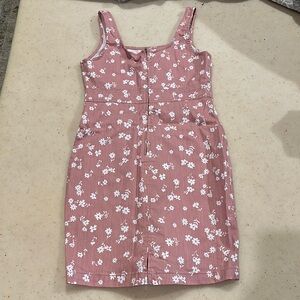 No Boundaries Pink Floral Mini Dress
